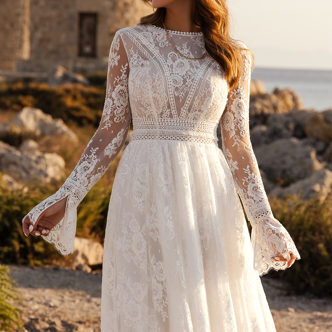 Brautkleid Stil: Boho-Stil